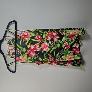 Forever 21 sheer floral top EUC